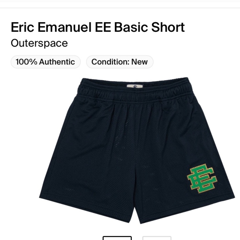 Outer space Black Eric Emanuel shorts